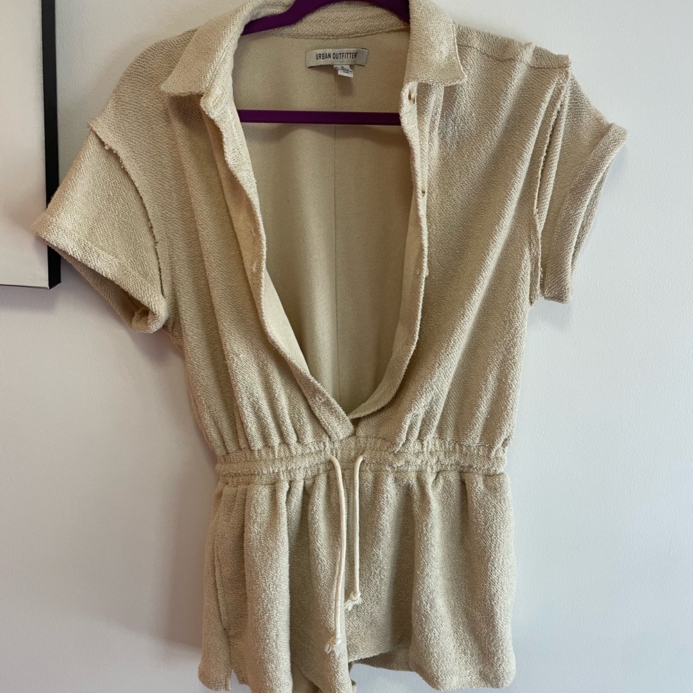 Urban Outfitters Terry Cloth Romper